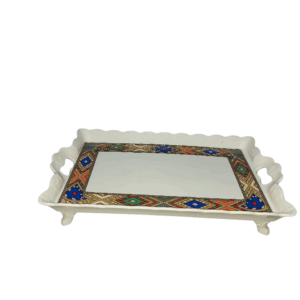 15.5" Coffee Tray with 4 foot / ናይ ቡን ምስ እግሩ ጥሉፍ / ሚካ ቴሌት