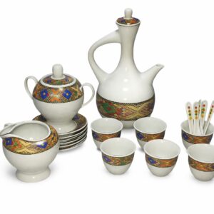 23-Piece Ceramic Coffee Set