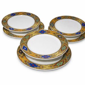 10.5" Ceramic Dinner Plate Set– Decal Design