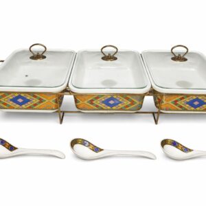 Ceramic Casserole warmer Set - 12"