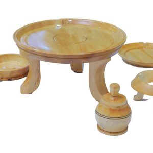 12 Cups ''5" Wooden Color Coffee Rokobet Set /ኣቚሁት ቡን ምሉእ /ሮኮበት እኩብ