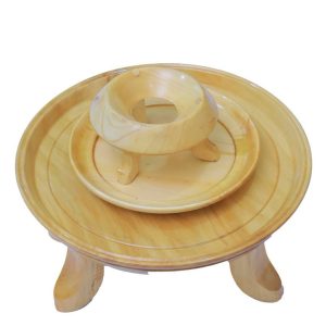 12 Cups ''3" Wooden Color Coffee Rokobet Set /ኣቚሁት ቡን ምሉእ /ሮኮበት እኩብ