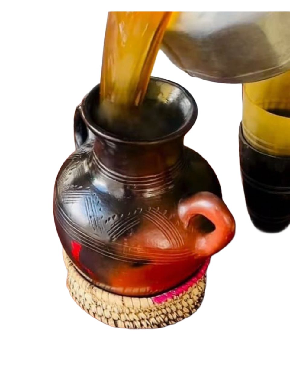 Clay Pot Beverge Holder /የ ጠላ ማሰራ / ናይ ስዋ ሳርማ