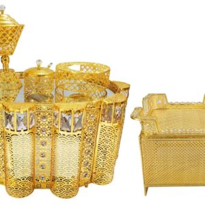 5-Piece Golden Rekebot Coffee Set (LED & Bluetooth)
