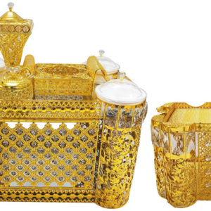 5-Piece Golden Rekebot Coffee Set (LED & Bluetooth)