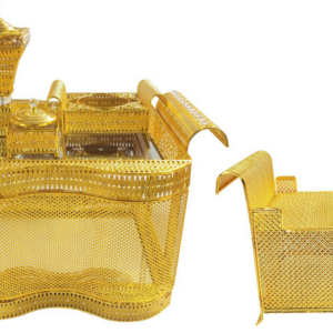 5-Piece Golden Rekebot Coffee Set (LED & Bluetooth)
