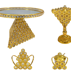 5-Piece Golden Rekebot Coffee Set (LED & Bluetooth)
