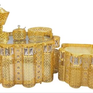5-Piece Golden Rekebot Coffee Set (LED & Bluetooth)