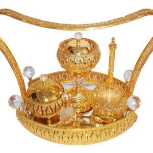 Golden Premium Incense Burner Set