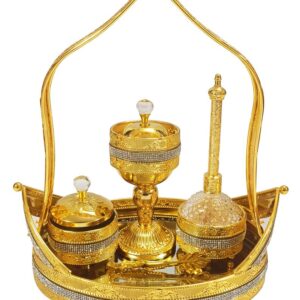 Golden Premium Incense Burner Set