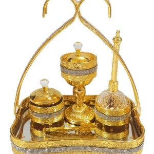 Golden Premium Incense Burner Set