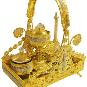 Golden Premium Incense Burner Set