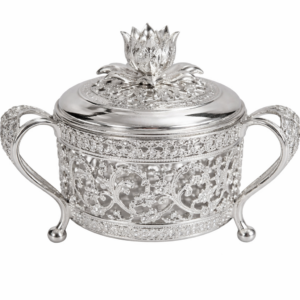 Silver Decorative Sugar Container Set