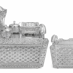 5-Piece Silver Rekebot Coffee Set (LED & Bluetooth)
