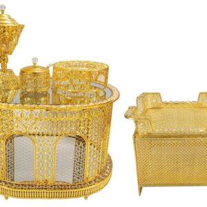 5-Piece Golden Rekebot Coffee Set (LED & Bluetooth)