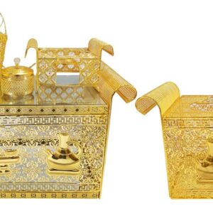 5-Piece Golden Rekebot Coffee Set (LED & Bluetooth)