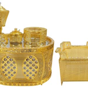 5-Piece Golden Rekebot Coffee Set (LED & Bluetooth)